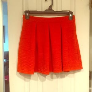 Orange Flirty Mini Skirt